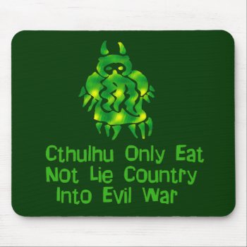 Cthulhu Only Eats Mouse Pad by orsobear at Zazzle