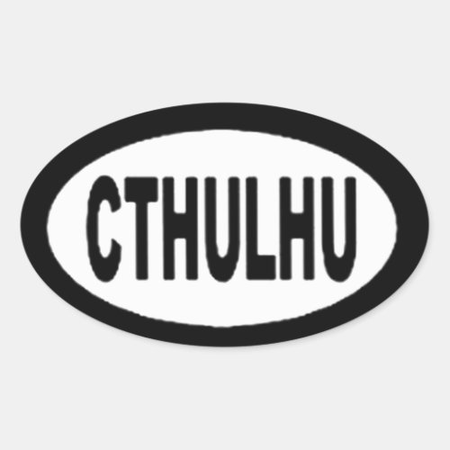 Cthulhu Oval Sticker