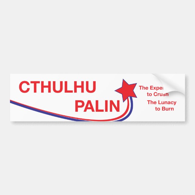 Cthulhu/Palin Campaign Sticker (Front)