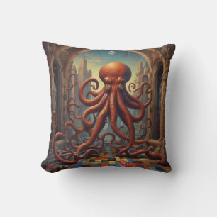 Cthulhu Paradise Lost Throw Pillow