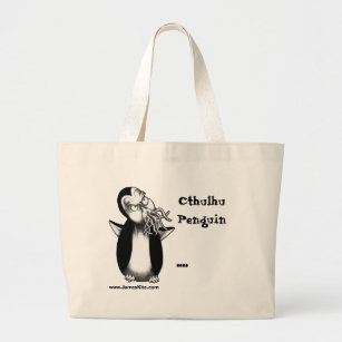 Cthulhu Penguin: .... Large Tote Bag