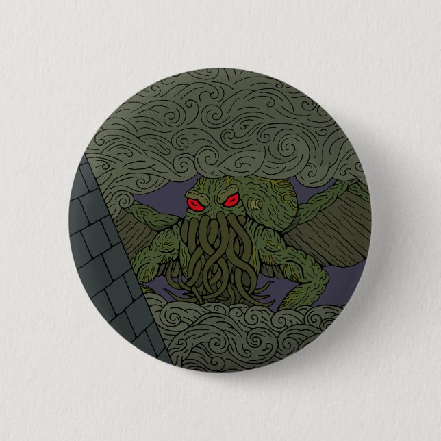 Cthulhu Pinback Button (Front)