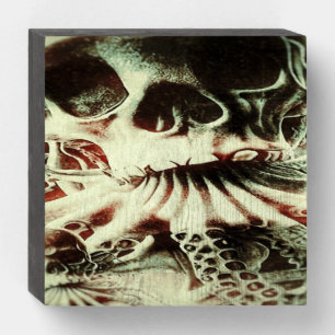 Cthulhu Rising wooden wall art Box Sign