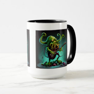 Cthulhu Rock 'n Roll Combo Mug, 15 oz Mug