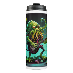 Cthulhu Rock 'n Roll Thermal Tumbler