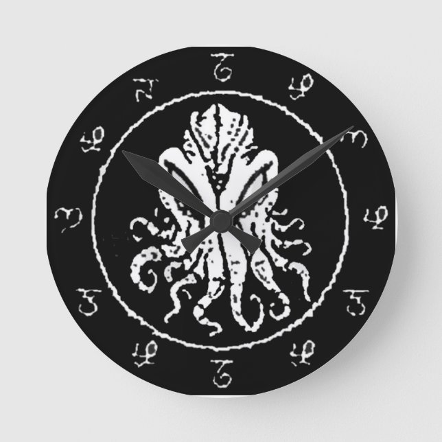 Cthulhu Round Clock (Front)