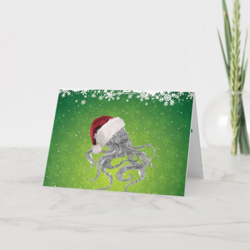 Cthulhu Santa Holiday Card