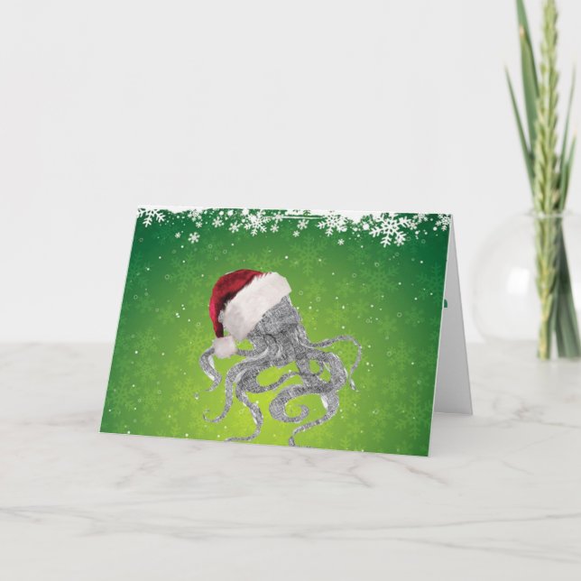 Cthulhu Santa Holiday Card (Front)