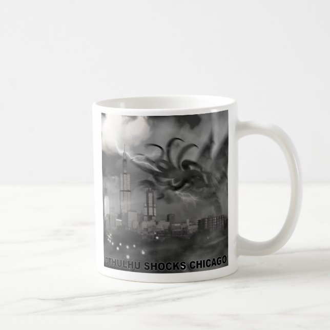 Cthulhu Shocks Chicago Coffee Mug (Right)