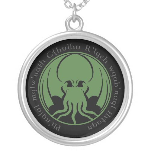 Cthulhu Silver Plated Necklace