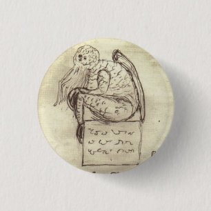 Cthulhu sketch by Lovecraft Button
