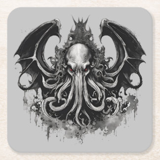 Cthulhu Square Paper Coaster