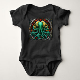Cthulhu Stained Glass Baby Bodysuit