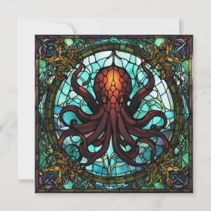 Cthulhu Stained Glass Invitation