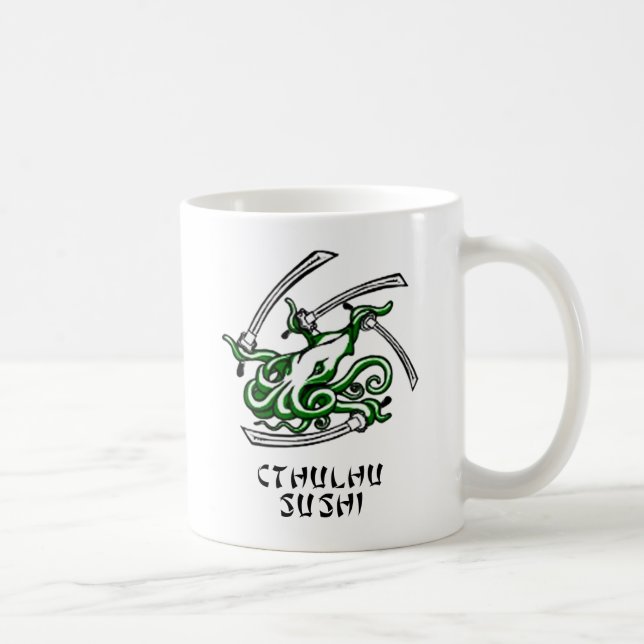 Cthulhu Sushi Coffee Mug (Right)