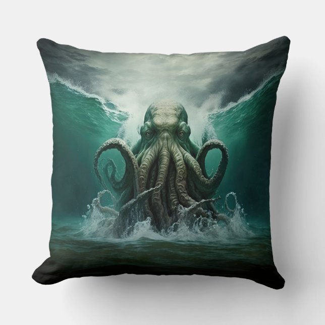 Cthulhu Throw Pillow (Front)