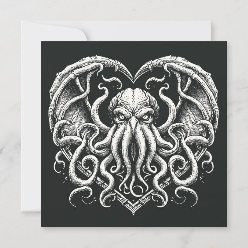 Cthulhu Valentine Lovecraft Horror Card