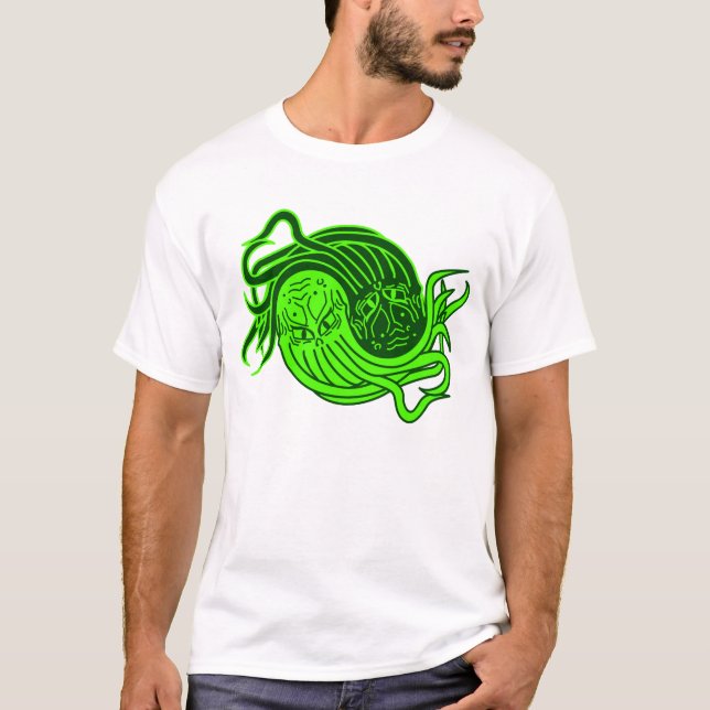 Cthulhu Yin-Yang T-Shirt (Front)