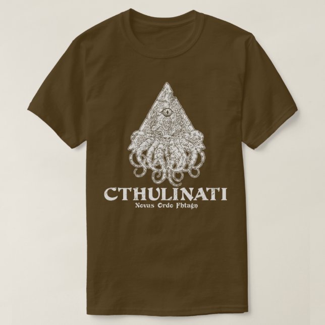 Cthulinati For Dark Shirts (Design Front)