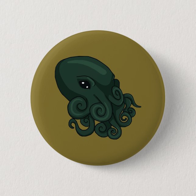 Cthulu Logo Pinback Button (Front)