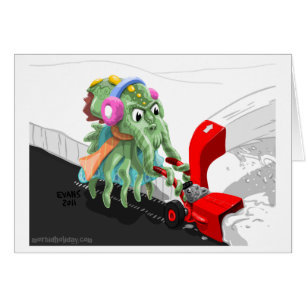 Cthulu Snow Blower Cards