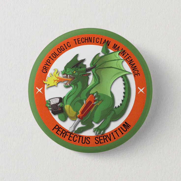Udfør dialog fætter CTM "Tribute" Design Button | Zazzle