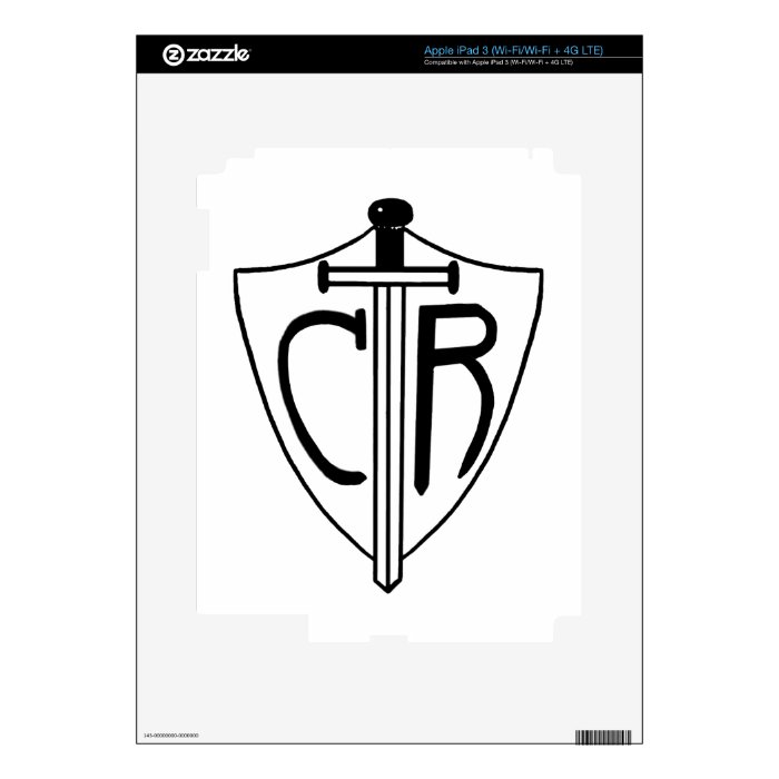 CTR Choose the Right Sword and Shield Decals For iPad 3