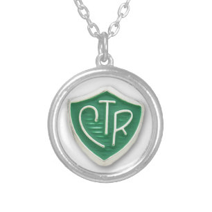 CTR Mormon Choose the Right Silver Plated Necklace