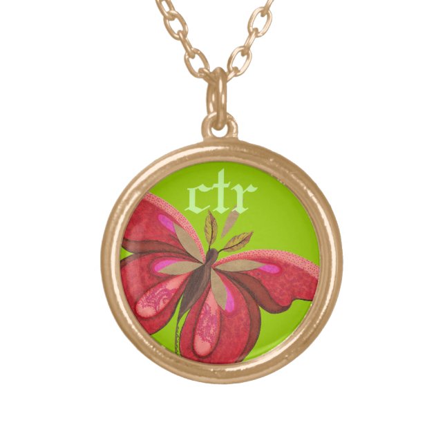 CTR Necklace with Butterfly (Front)