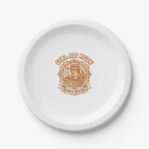 Ctrl Alt Meow Cat Gamer Tech Vintage Vector Art Sh Paper Plates