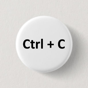 Ctrl C Ctrl V Copy Paste Twins Pinback Button