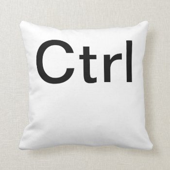 Ctrl Throw Pillow by SunflowerDesigns at Zazzle