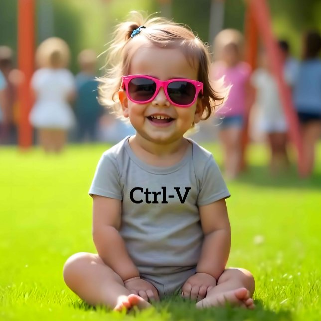 Ctrl-V Twins Baby Bodysuit (Ctrl-V Twins Bodysuit - Dress up your twin babies in style!)