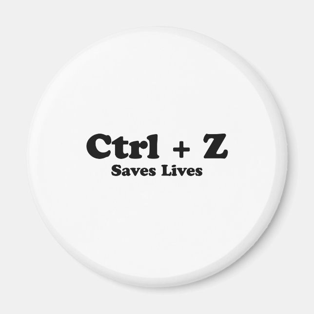 Ctrl Z Magnet (Front)