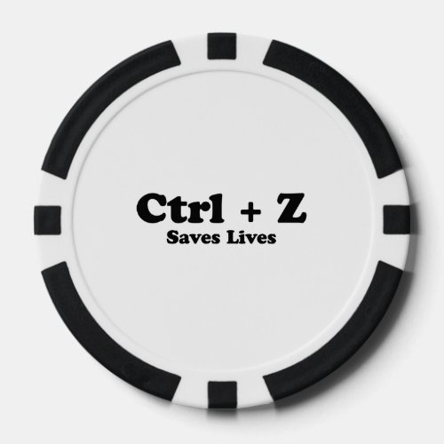 Ctrl Z Poker Chips