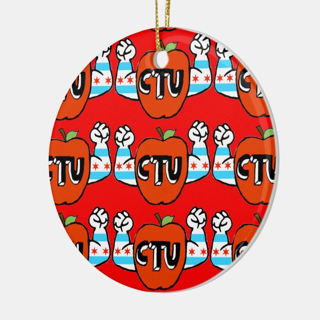 CTU/Every Chicago Public School Is My School Ceramic Ornament (Left)