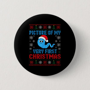 Cture Of My Very First Christmas Joke Funny Xmas H Button