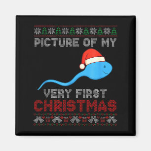 Cture Of My Very First Christmas Joke Funny Xmas Magnet