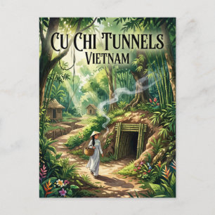 Cu Chi Tunnels Vietnam Postcard