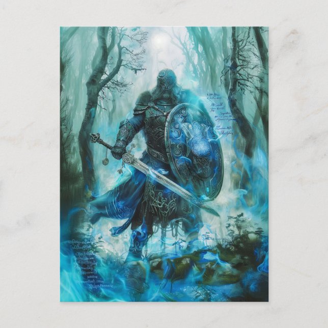 Cú Chulainn "Celtic Heroic Warrior of Ulster Postcard (Front)