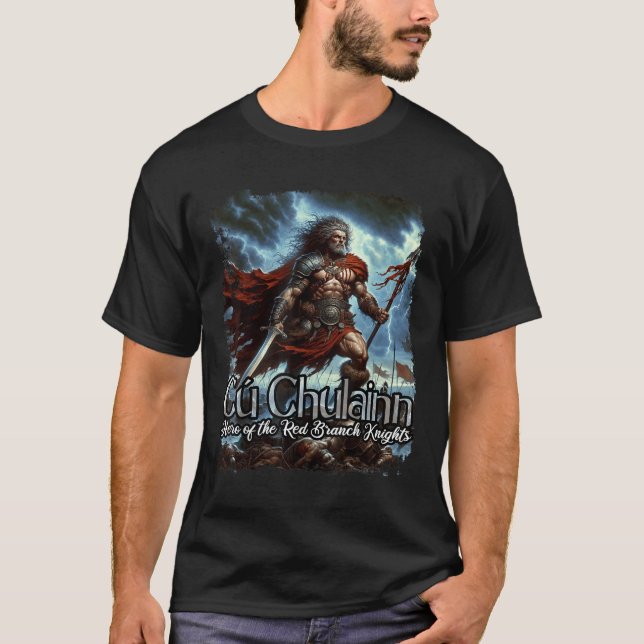 Cu Chulainn Celtic Irish Mythology War God  T-Shirt (Front)