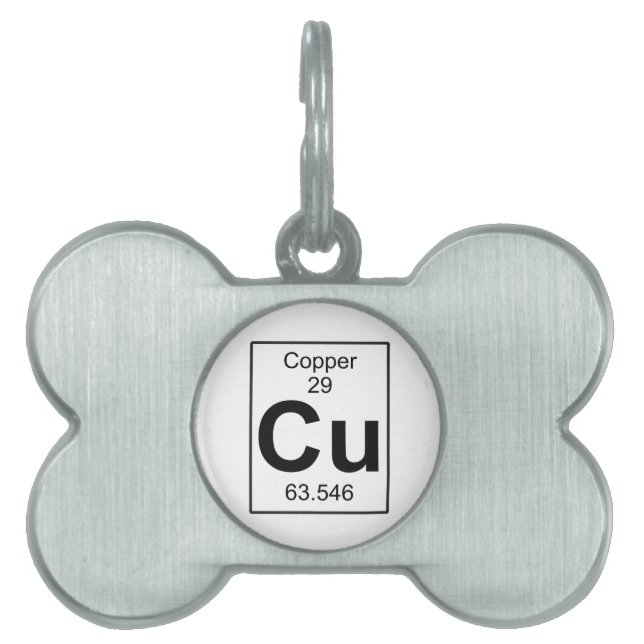 Cu - Copper Pet Tag (Front)