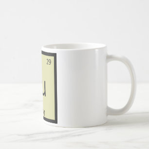 Cu - Curling Sports Chemistry Periodic Table Coffee Mug