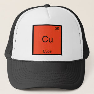 Cu - Cutie Chemistry Element Symbol Funny Periodic Trucker Hat