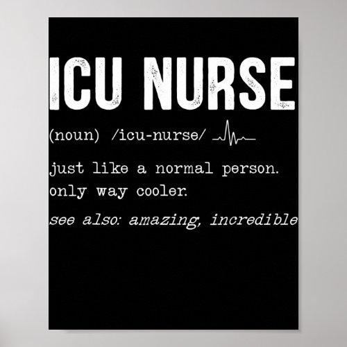 CU Nurse Definition Hospital RN Medical Intensive Poster