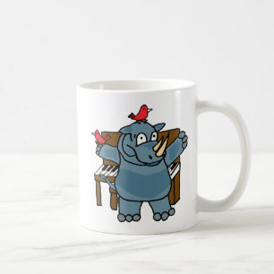 CU- Rhino Playing Piano Mug