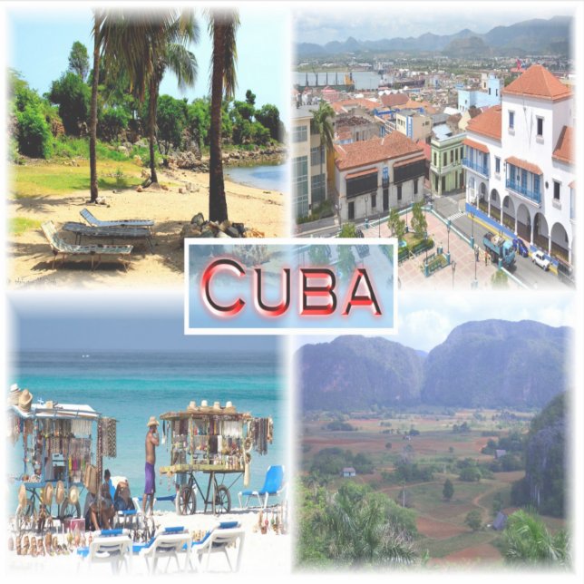 CU Varadero Beach - Santiago de Cuba - Vinales Sticker (Front)