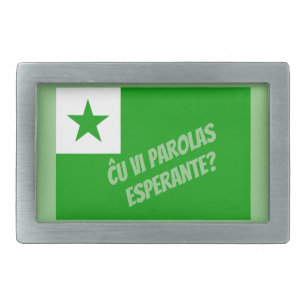Ĉu vi parolas Esperante? Belt Buckle