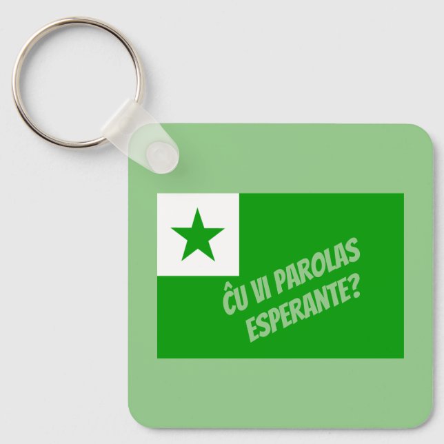 Ĉu vi parolas Esperante? Keychain (Front)