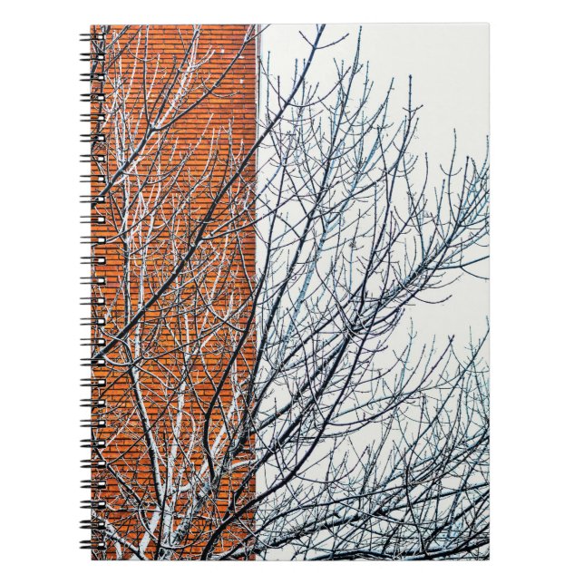 Cuaderno con fotografía de un día de invierno notebook (Front)